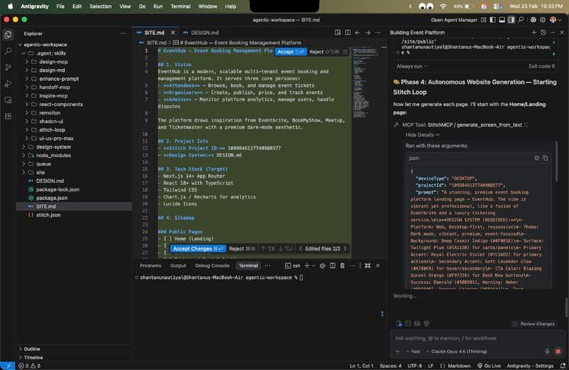 Google Stitch + Antigravity: From Idea to Code in Hours