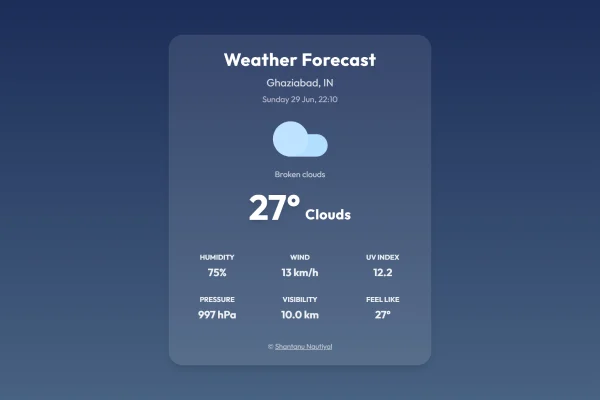 Weather Web App