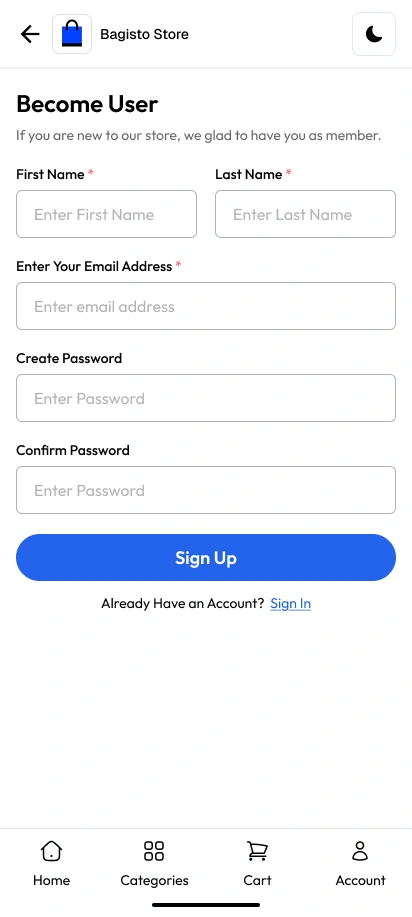 Mobile Sign-Up Flow