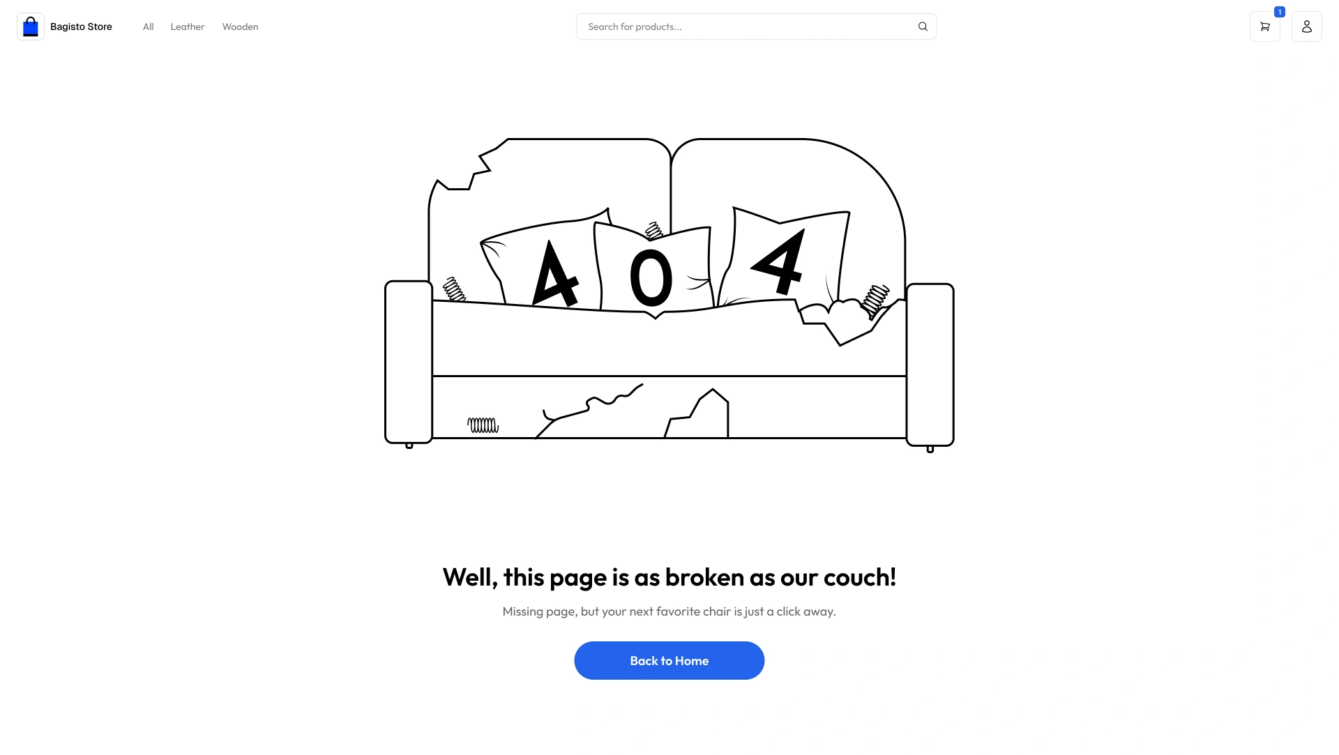 Custom 404 Error State Page