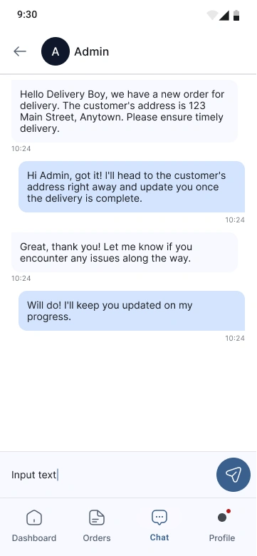 Dispatcher & Customer Chat