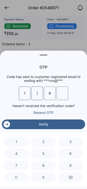 OTP Handoff Verification