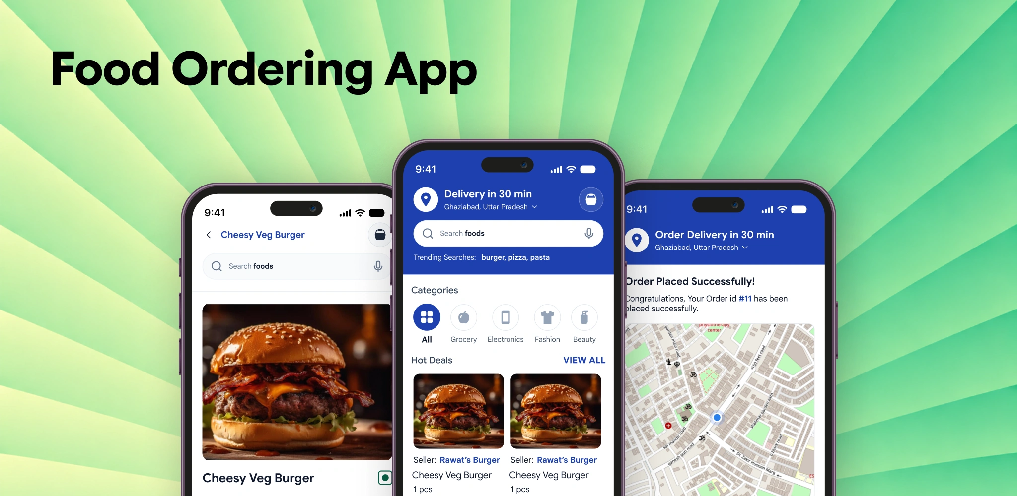 Food Ordering App Mobile Hero