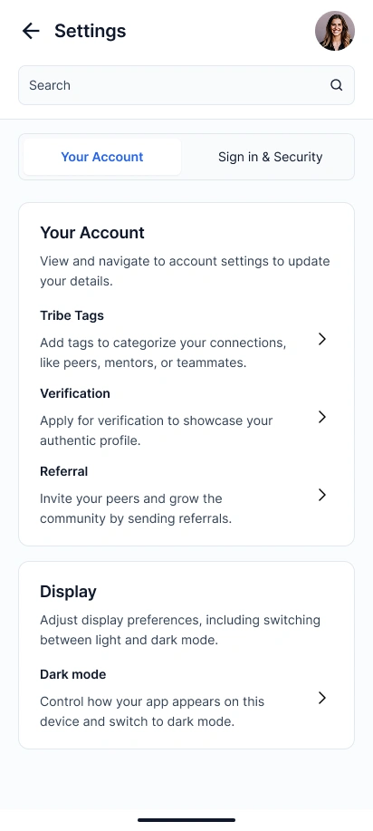 Account Settings