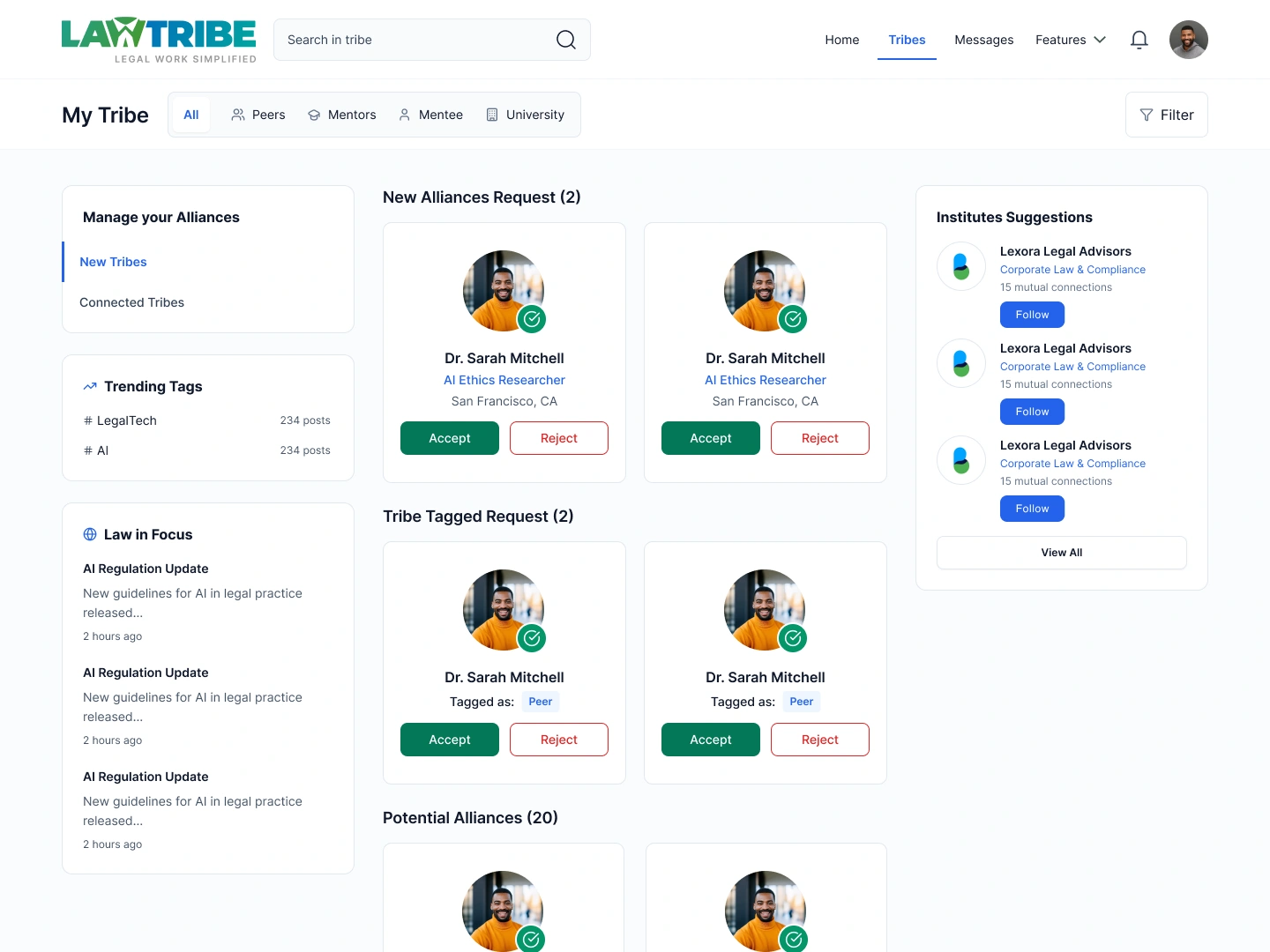 My Tribes & Connections Network